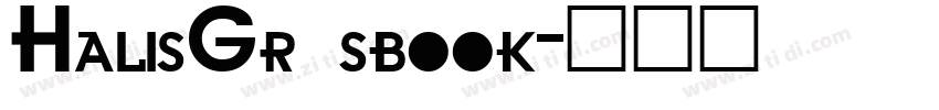 HalisGr sbook字体转换